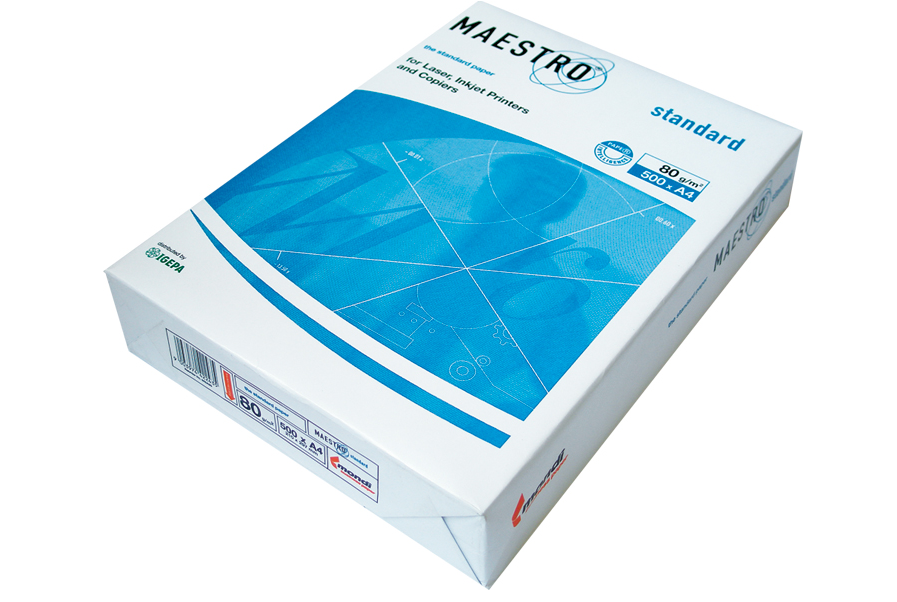 Hartie copiator A3, Maestro Standard, 80 gr/mp, 500 coli/top