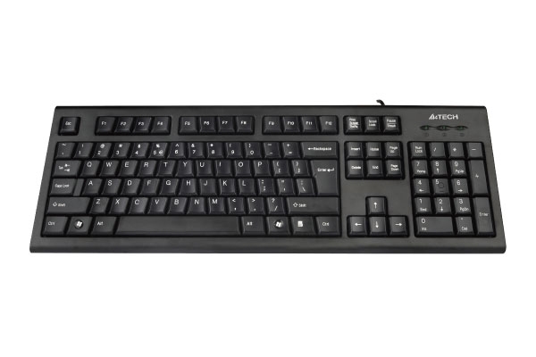 Tastatura A4Tech KRS-85,USB, A-Shape, comfort round,Black