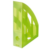 Suport vertical dosare, plastic, verde translucid Herlitz 10653749
