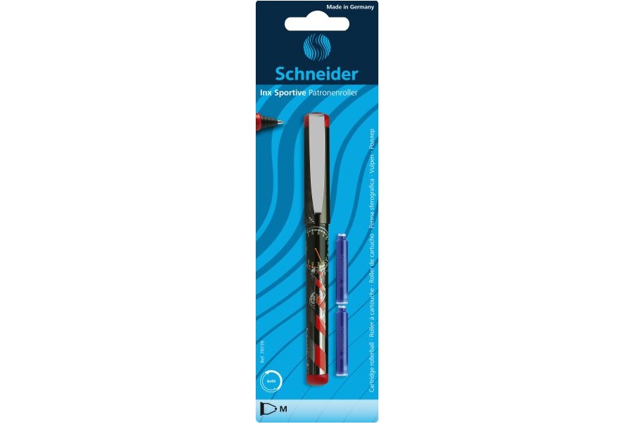 Roller Schneider Inx Sportive + 2 patroane cerneala, ambalat la blister