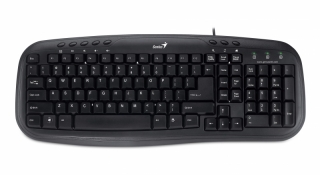 Tastatura Genius KB-M200, USB, Black,  8 hotkeys, BB, spill resis