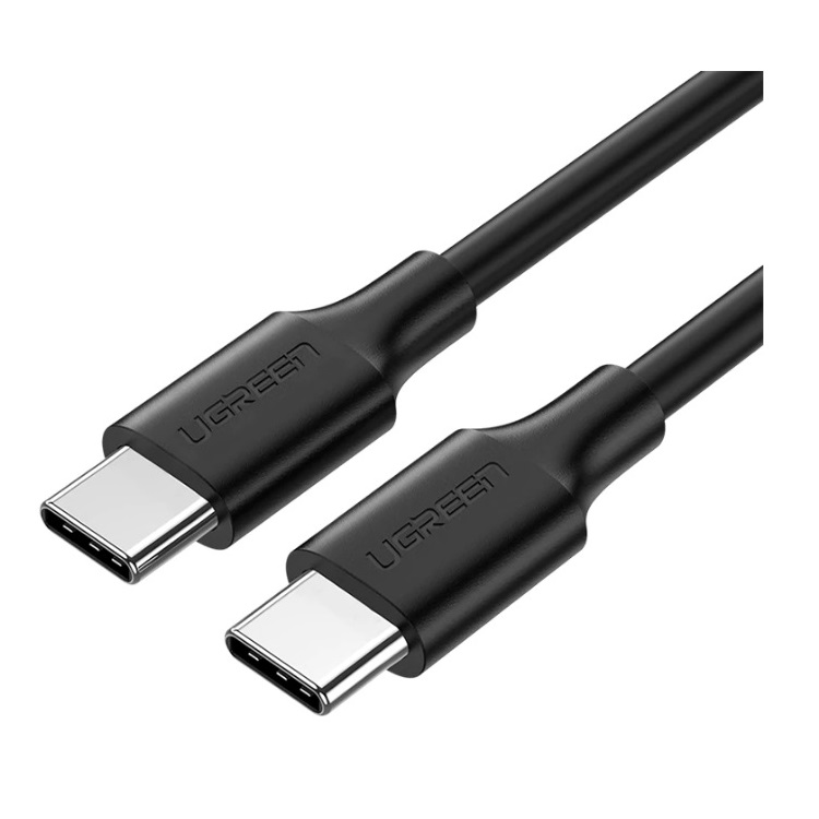 Cablu date Ugreen, fast charging, USB Type-C la USB Type-C, 3A, 2m negru US286