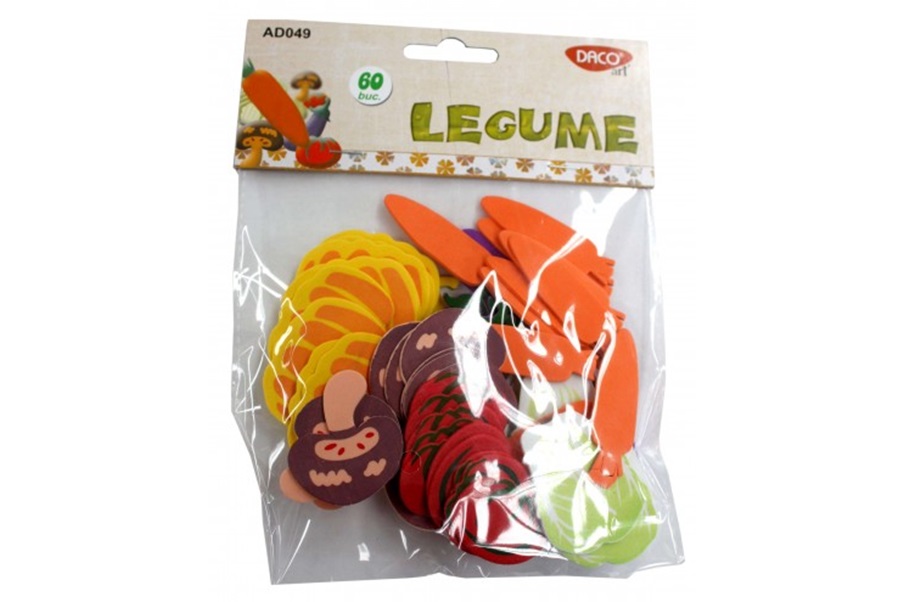 Set creativ craft, spuma adeziva, legume, Daco AD049