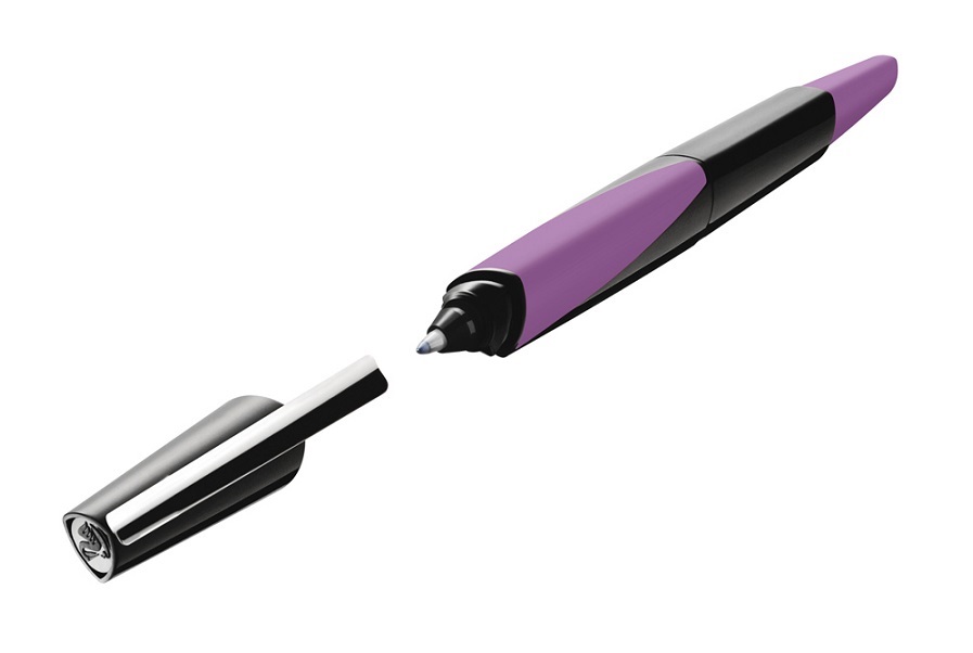 Roller th.INK Pelikan , negru lucios/ violet mat + 1 rezerva, blister