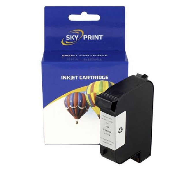 Cartus Sky Print compatibil HP 51645A / nr.45A 100%new cerneala neagra 40 ml