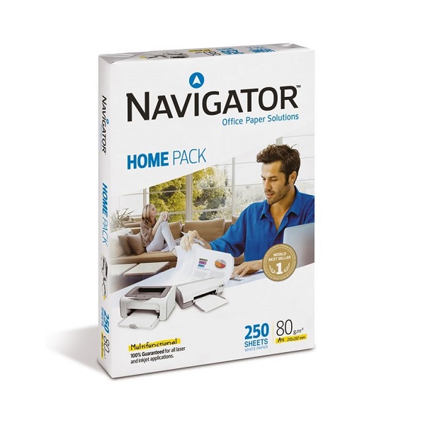 Hartie copiator A4 Navigator HomePack 80 gr/mp, 250 coli/top