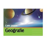Caiet Geografie A4, 24 file policromie Ecada 29301