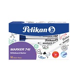 Marker whiteboard Pelikan 741, albastru, 817981