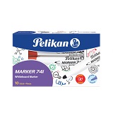 Marker whiteboard Pelikan 741, rosu, 817998