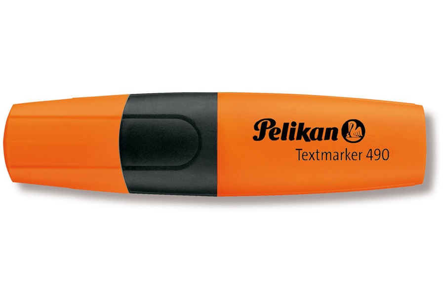 Textmarker Evidentiator, Pelikan 490, portocaliu
