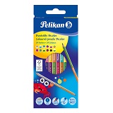 Creioane colorate 12 buc/set bicolor 24 culori Pelikan 700146