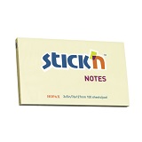 Notes adeziv 76x127 mm galben pastel, 100 file, Hopax Stick n