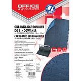 Carton imitatie piele A4 albastru 250gr/mp Office Products