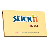 Notes adeziv, post-it 76x127 mm, portocaliu pastel, 100 file, Hopax Stick n