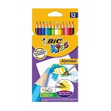 Creioane colorate Bic Kids Aquacouleur 12 culori/set 8575613