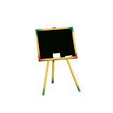 Tablita din lemn neagra cu suport si accesorii 82 cm TSK-4327