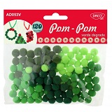 Set creativ craft pom pom verde?