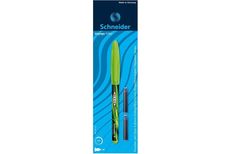 Stilou Schneider Voyage + 2 patroane cerneala, ambalat la blister