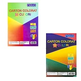 Carton color A4 mixt 10 culori 140 gr/mp 100 coli/top NEBO