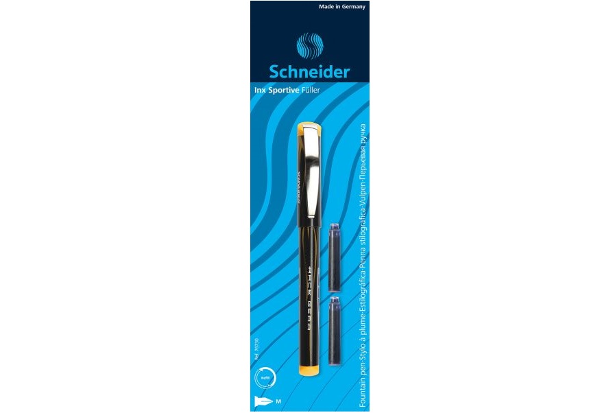 Stilou Schneider Inx Sportive + 2 patroane cerneala, ambalat la blister