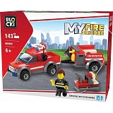 Joc constructii Blocki Brigada de Pompieri, masina pompieri 143 piese