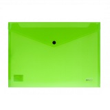 Mapa plastic plic cu buton tip capsa A4 verde neon DACO MP120NV