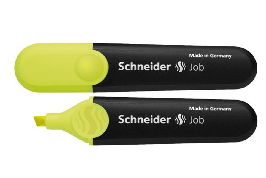 Textmarker Evidentiator Schneider JOB , galben