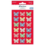 Set creativ AD307 Pretiosii 18 fluturi adezivi diverse culori Daco