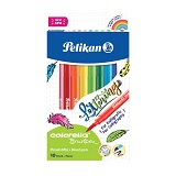 Carioca Colorella Super Brush, varf tip pensula, 10 buc/set Pelikan 814577