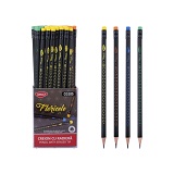 Creion negru cu radiera Floricele DACO CG105