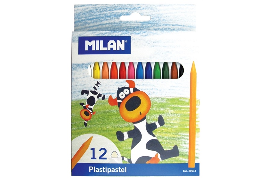 Creioane cerate 12 culori, Milan, hexagonal